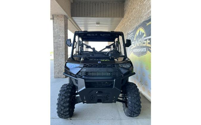 2023 Polaris Industries RANGER CREW XP 1000 Premium Super Graphite with Lifted Lime Accents