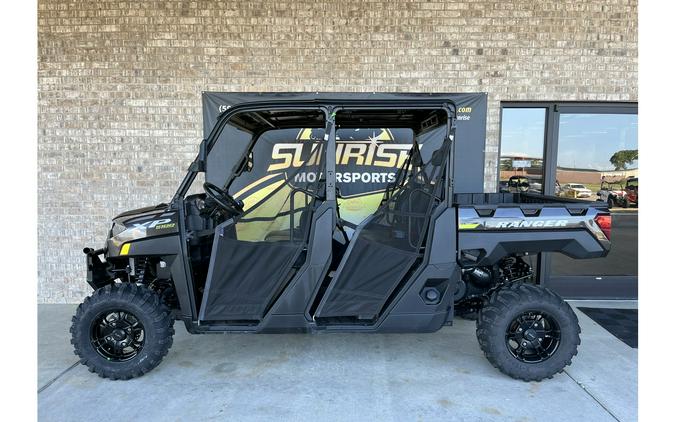 2023 Polaris Industries RANGER CREW XP 1000 Premium Super Graphite with Lifted Lime Accents