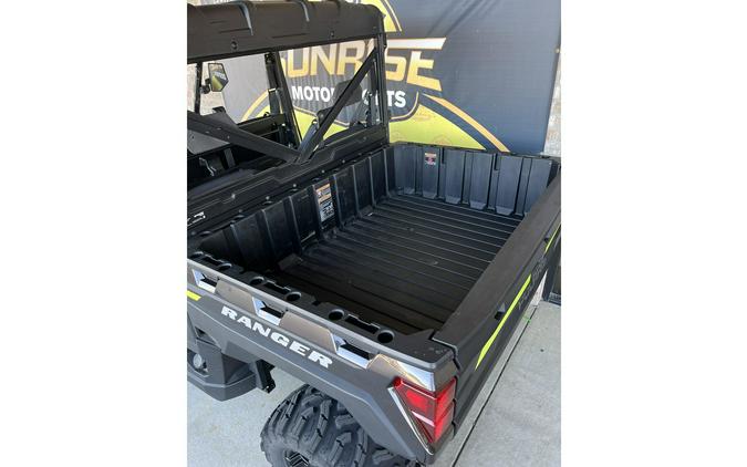 2023 Polaris Industries RANGER CREW XP 1000 Premium Super Graphite with Lifted Lime Accents