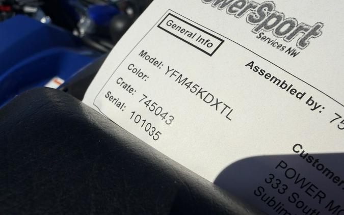 2026 Yamaha Kodiak 450