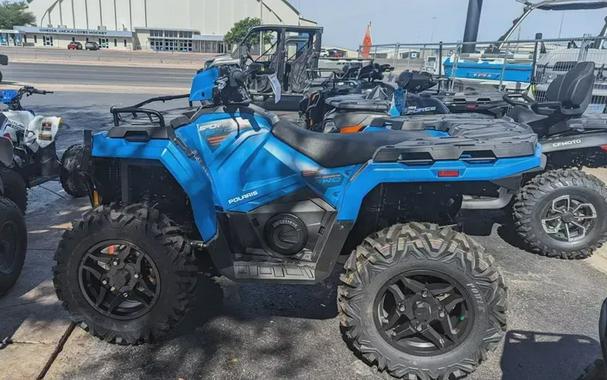 New 2024 POLARIS SPORTSMAN 570 TRAIL ELECTRIC BLUE