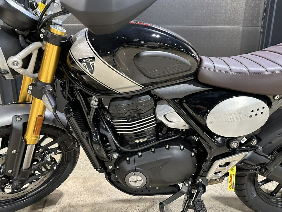 2024 Triumph Scrambler 400 X Phantom Black / Silver Ice