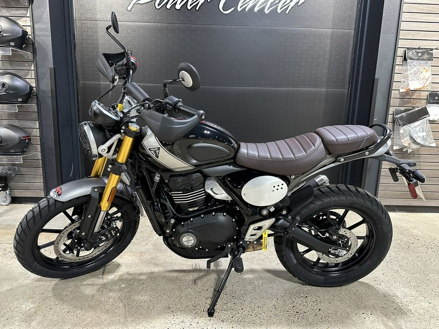 2024 Triumph Scrambler 400 X Phantom Black / Silver Ice