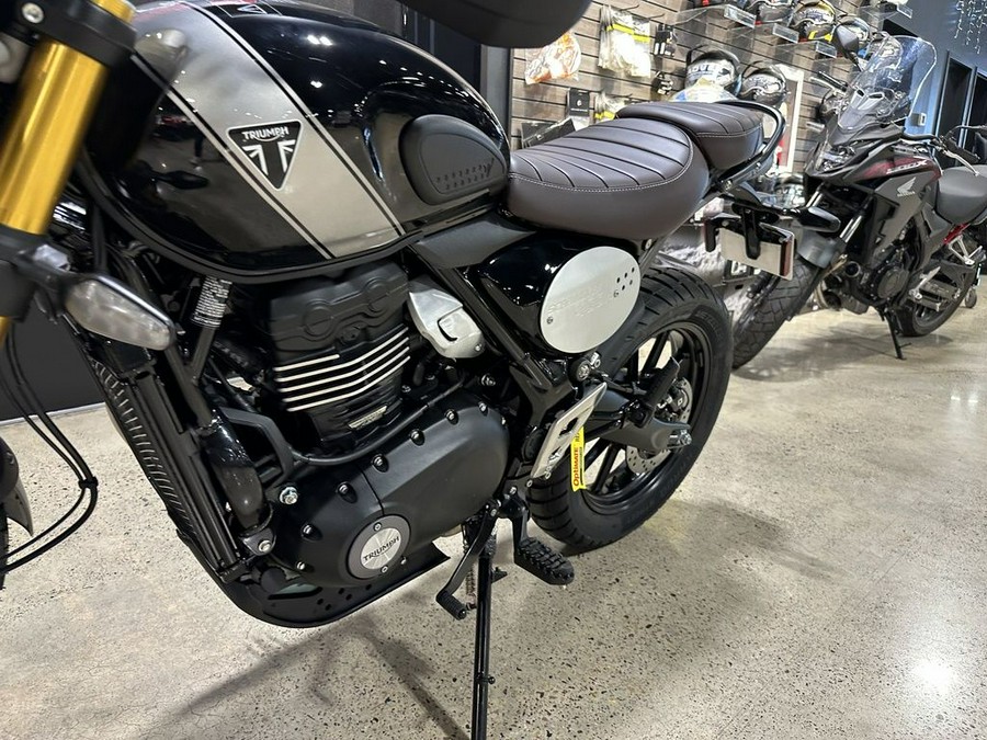 2024 Triumph Scrambler 400 X Phantom Black / Silver Ice