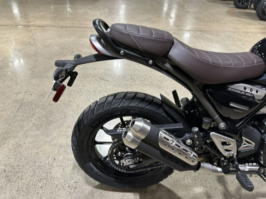 2024 Triumph Scrambler 400 X Phantom Black / Silver Ice