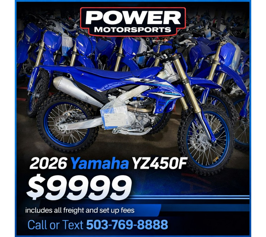 2026 Yamaha YZ450F Team Yamaha Blue