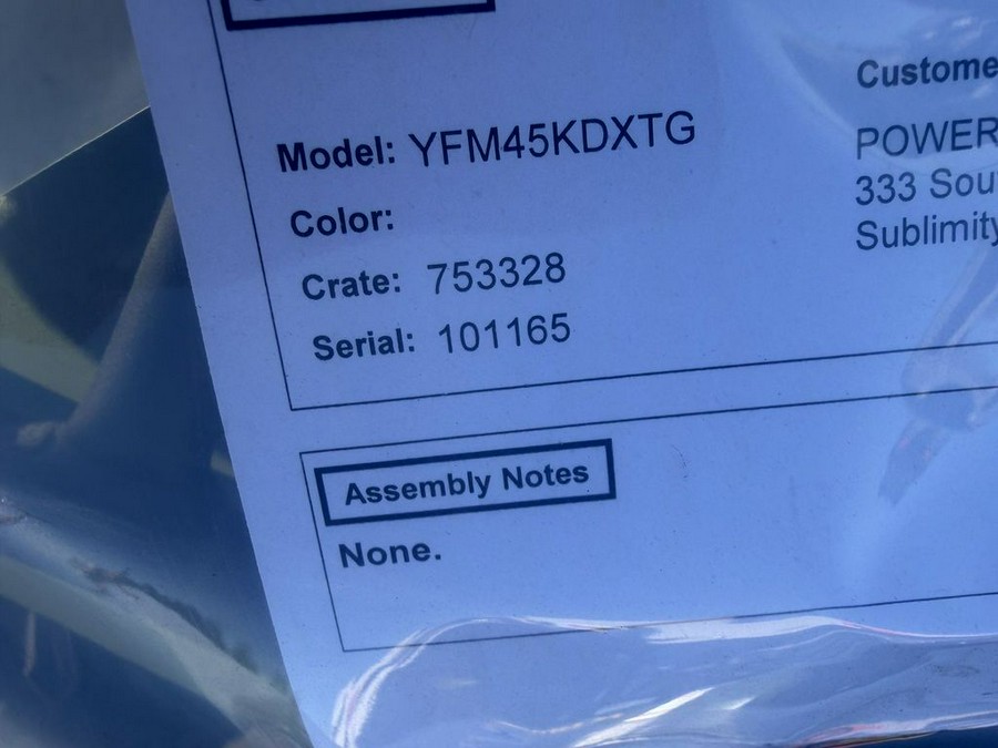 2026 Yamaha Kodiak 450