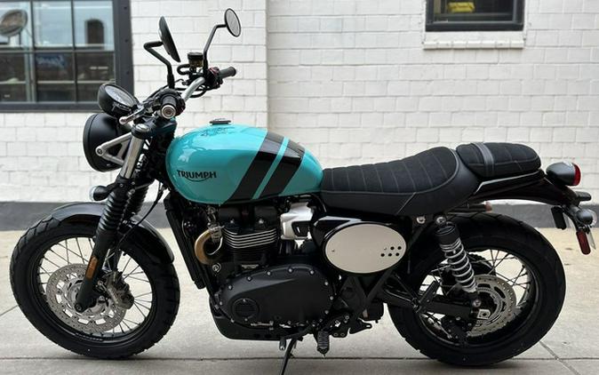 2025 Triumph Scrambler 900 Jet Black KINGFISHER BLUE