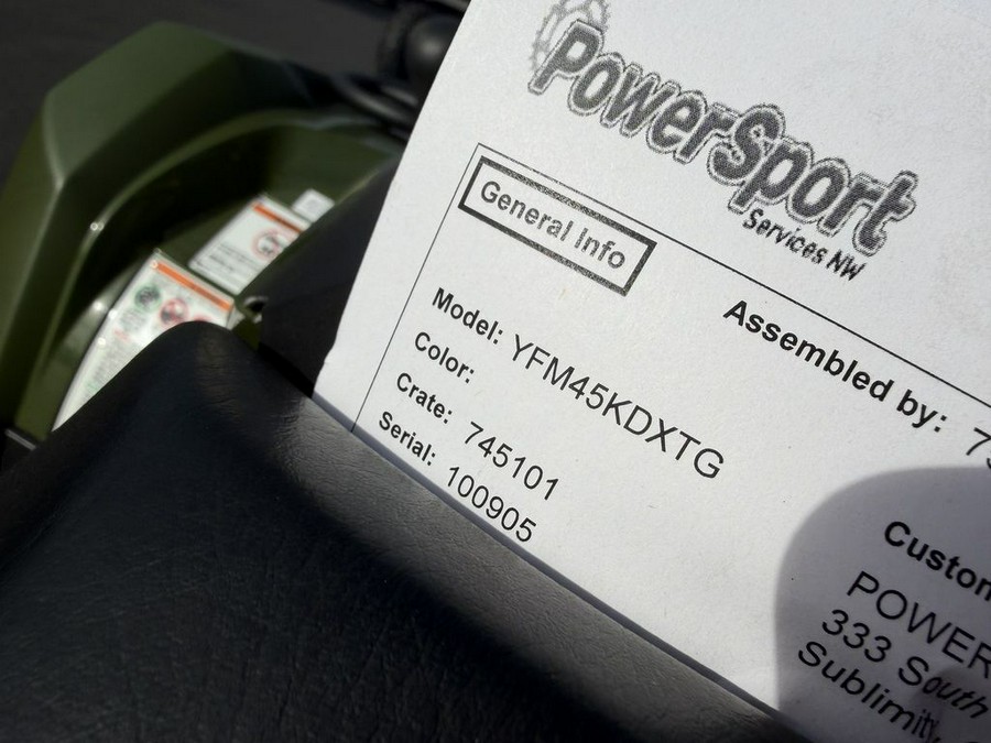 2026 Yamaha Kodiak 450