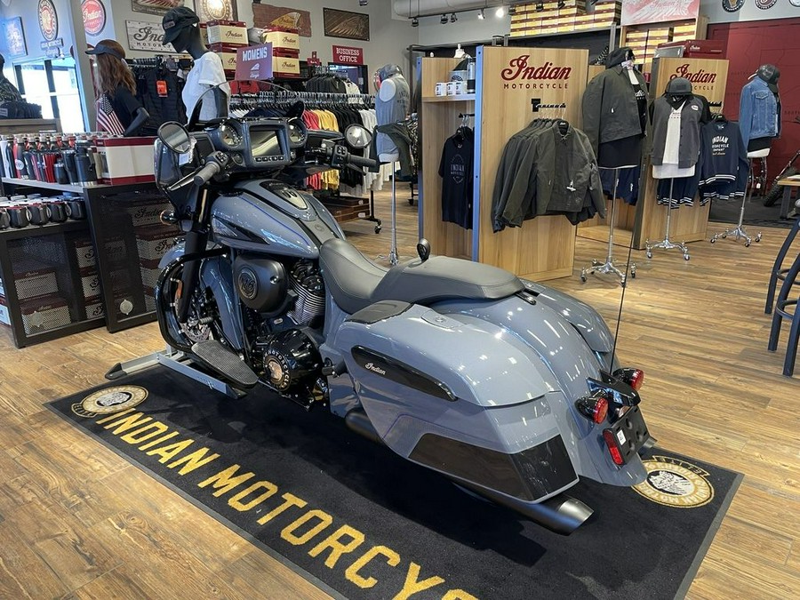 2024 Indian Motorcycle® Chieftain® Dark Horse® w/Powerband Audio Pkg Icon Stealth Gray Azure