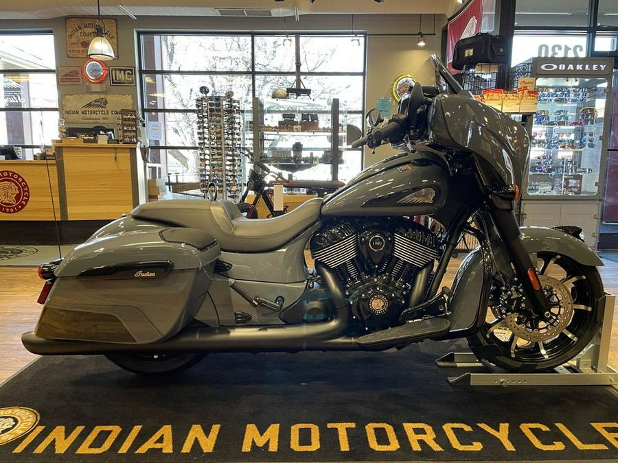 2024 Indian Motorcycle® Chieftain® Dark Horse® w/Powerband Audio Pkg Icon Stealth Gray Azure