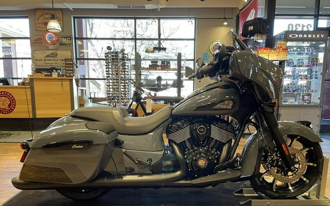 2024 Indian Motorcycle® Chieftain® Dark Horse® w/Powerband Audio Pkg Icon Stealth Gray Azure