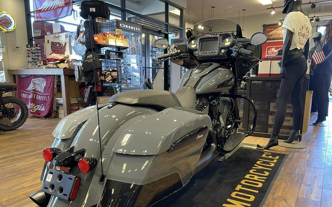 2024 Indian Motorcycle® Chieftain® Dark Horse® w/Powerband Audio Pkg Icon Stealth Gray Azure