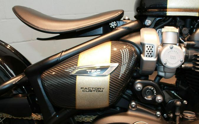 2025 Triumph Bonneville Bobber TFC Phantom Black/Marble Gold