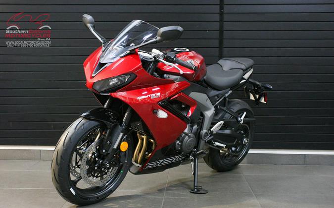 2025 Triumph Daytona 660 Carnival Red/Sapphire Black