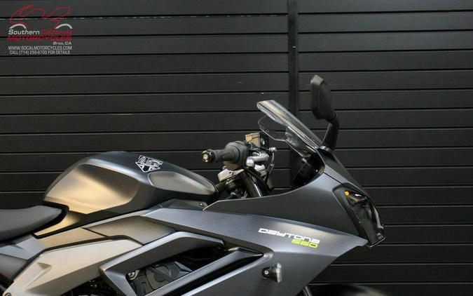 2025 Triumph Daytona 660 Satin Granite/Satin Black