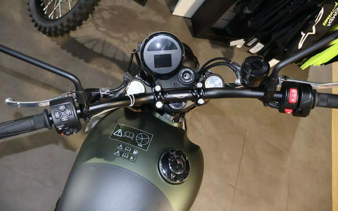 2026 Triumph Scrambler 900 Matt khaki green