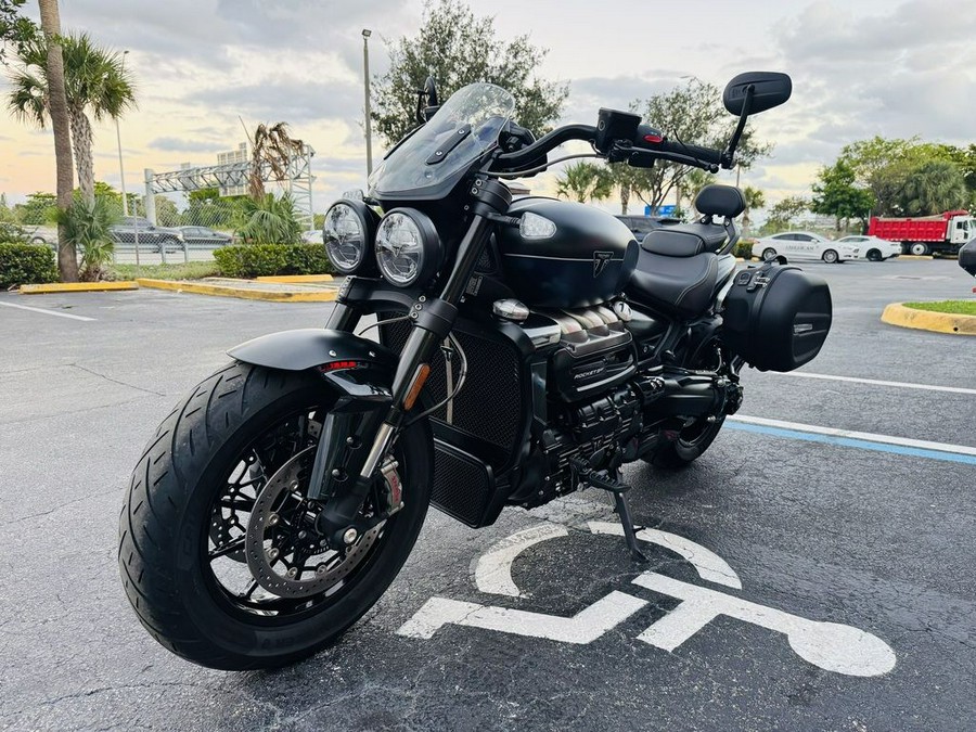 2025 Triumph Rocket 3 Storm GT Matte Sapphire Black and Satin Pacific Blue