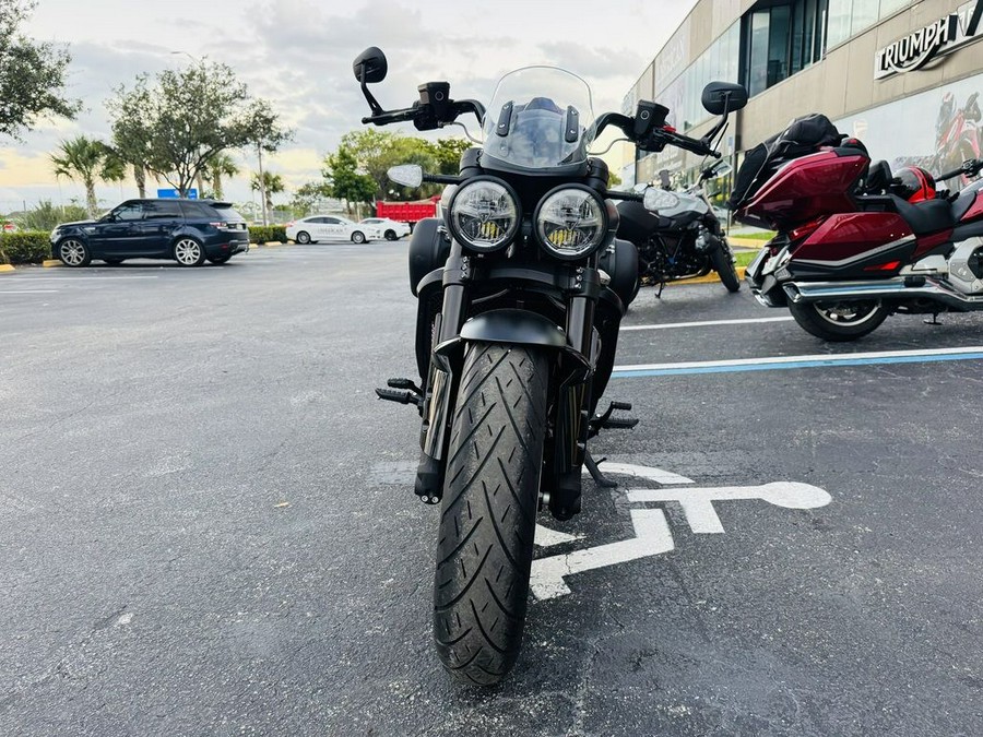 2025 Triumph Rocket 3 Storm GT Matte Sapphire Black and Satin Pacific Blue