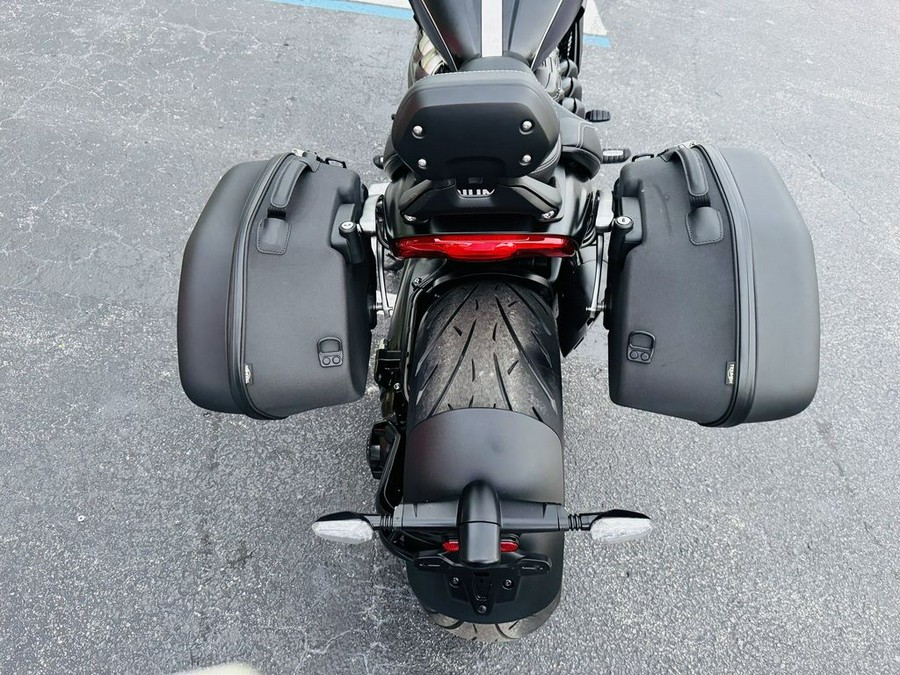 2025 Triumph Rocket 3 Storm GT Matte Sapphire Black and Satin Pacific Blue