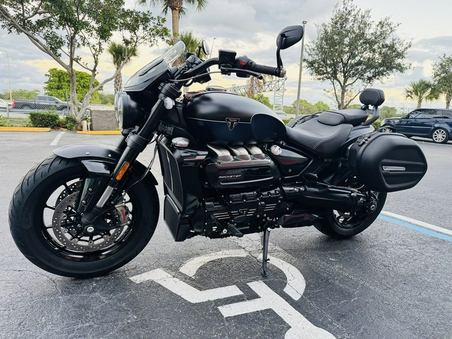 2025 Triumph Rocket 3 Storm GT Matte Sapphire Black and Satin Pacific Blue