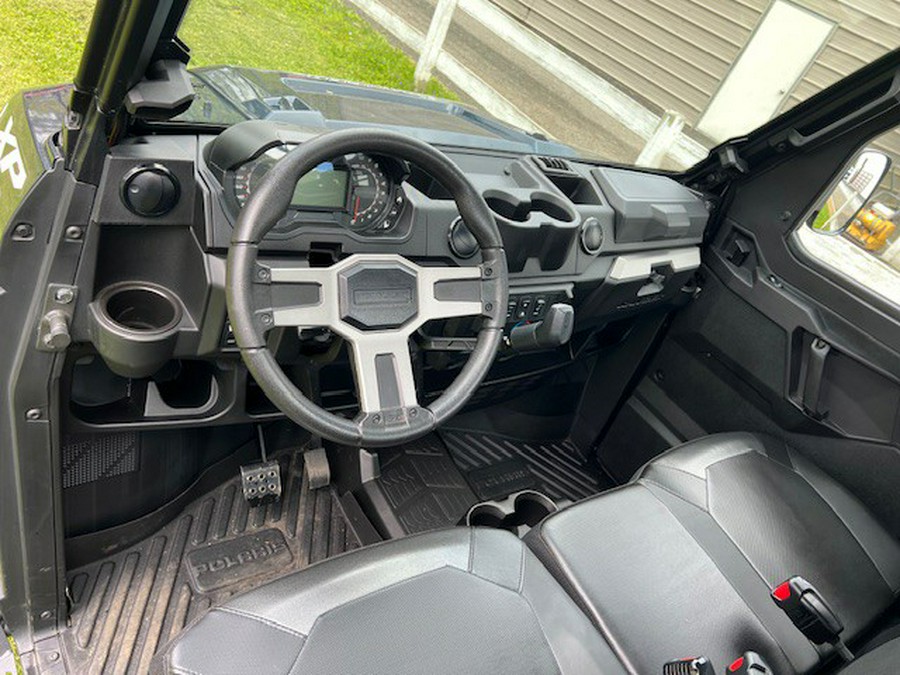 2020 Polaris RANGER XP 1000 PREMIUM BLUE W/ FULL CAB, HEAT, WIPER, CARGO RACK, ROCKSLIDERS, BUMERS