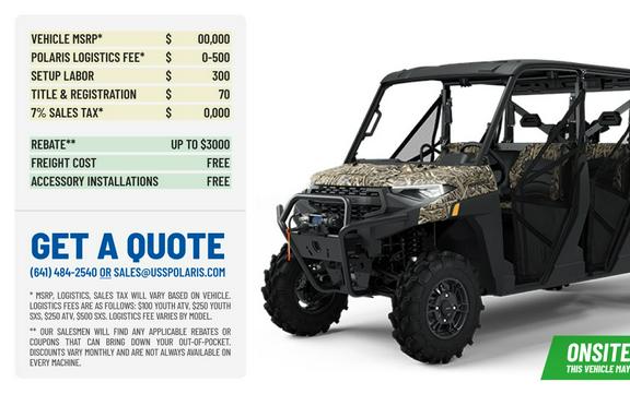 2025 Polaris Industries Ranger® Crew XP 1000 Waterfowl Edition