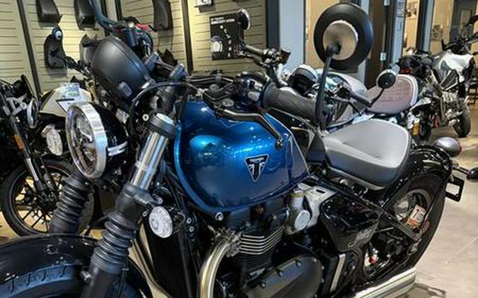 2026 Triumph Bonneville Bobber Interstellar Blue