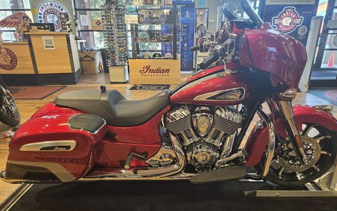 2026 Indian Chieftain Limited W/Powerband Audio Sunset Red Metallic