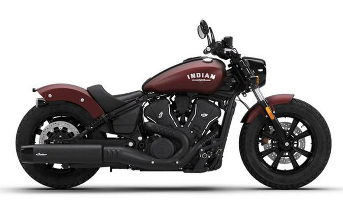 2026 Indian Scout Bobber Maroon Metallic Smoke