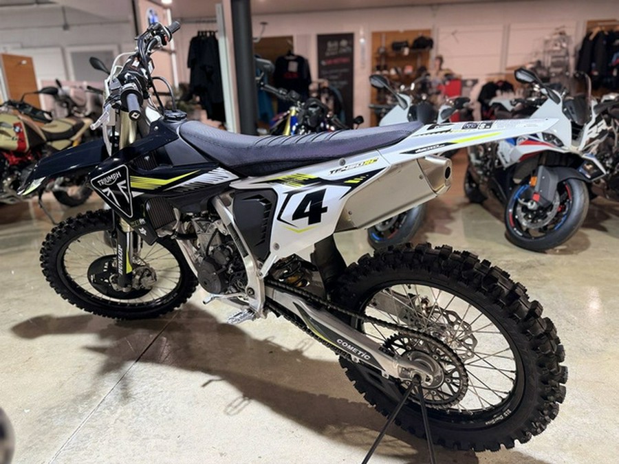 2025 Triumph TF 450-RC Edition Jet BlackPure White