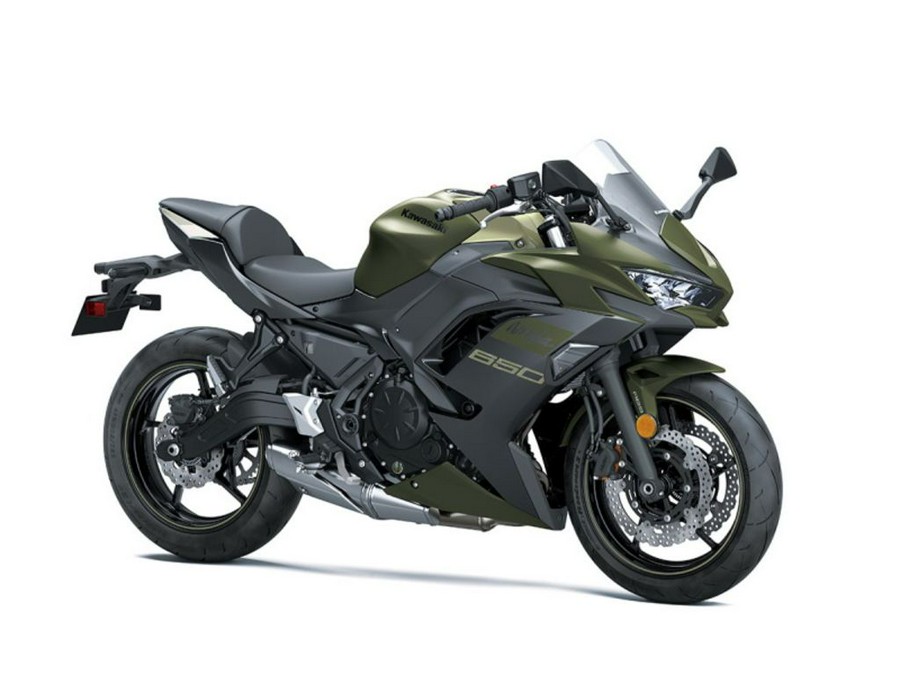 2024 Kawasaki Ninja® 650 Metallic Covert Green/Metallic Spark Black