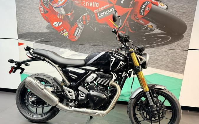 2024 Triumph Scrambler 400 X Phantom Black / Silver Ice