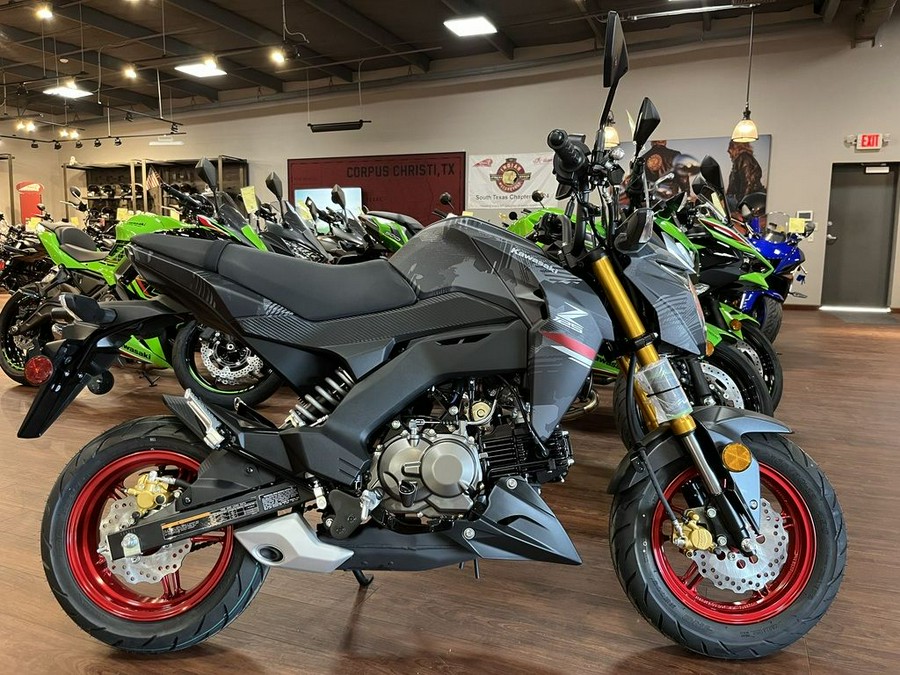 2024 Kawasaki Z125 PRO Cypher Camo Gray Matte/Metallic Matte Carbon Gray