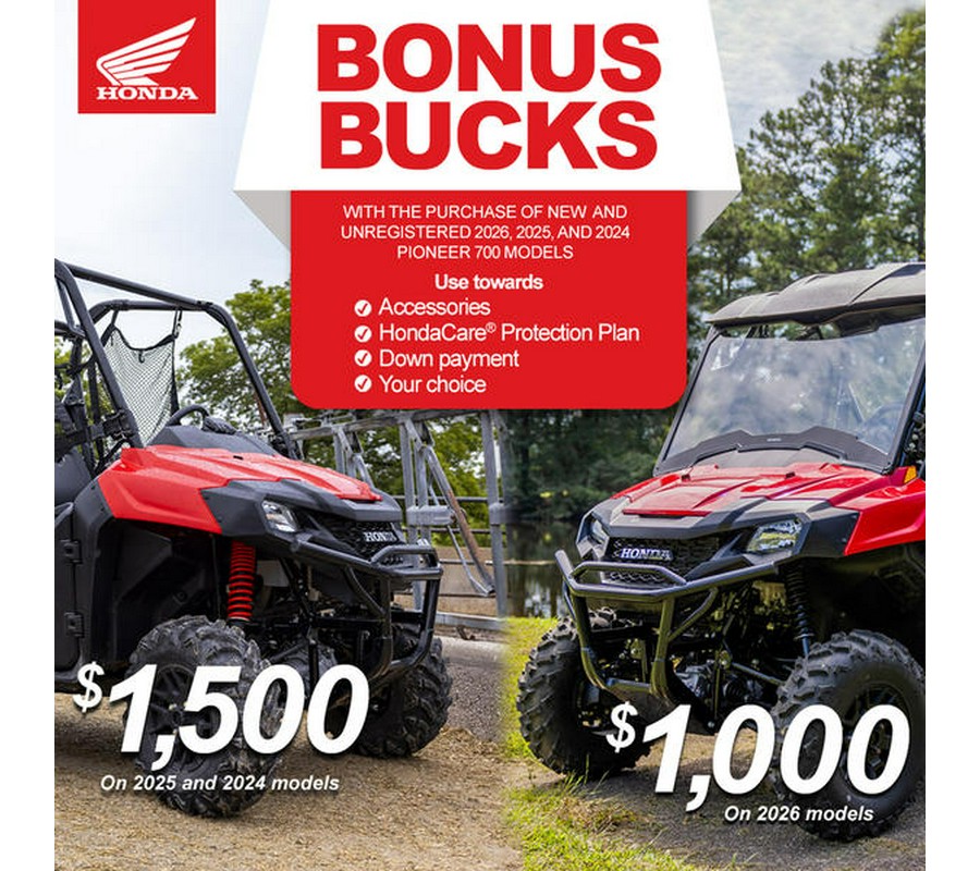 2026 Honda® Pioneer 700-4