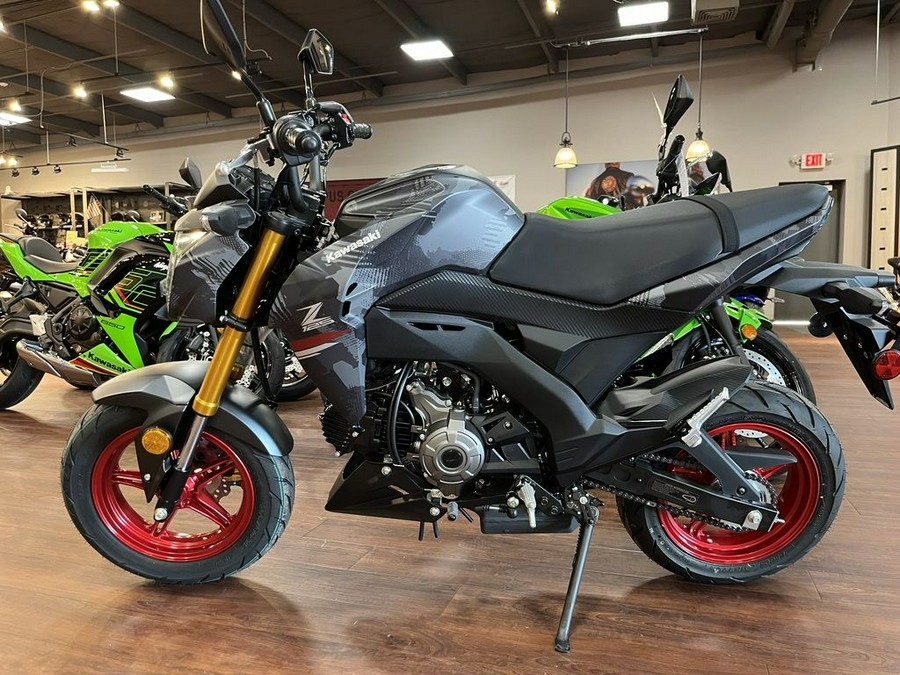 2024 Kawasaki Z125 PRO Cypher Camo Gray Matte/Metallic Matte Carbon Gray