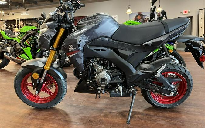 2024 Kawasaki Z125 PRO Cypher Camo Gray Matte/Metallic Matte Carbon Gray