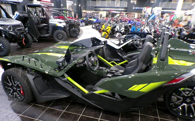 2024 Polaris Slingshot® Slingshot® R AutoDrive Army Green Flash