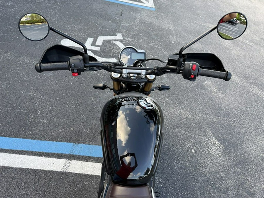 2024 Triumph Scrambler 400 X Phantom Black Silver Ice