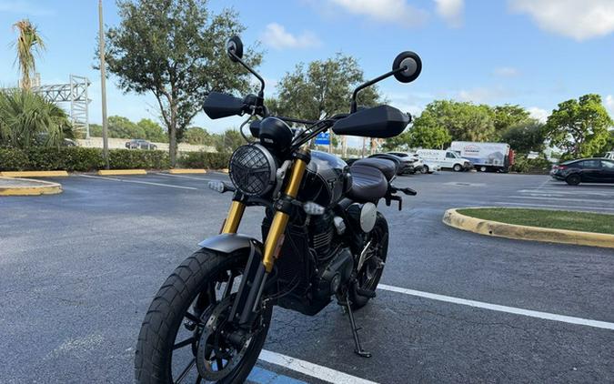 2024 Triumph Scrambler 400 X Phantom Black Silver Ice