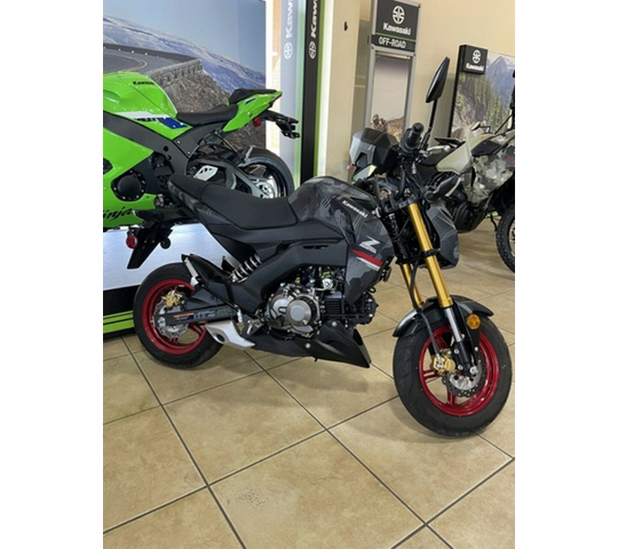 2024 Kawasaki Z125 PRO Cypher Camo Gray MatteMetallic Matte Car