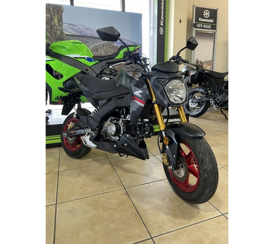2024 Kawasaki Z125 PRO Cypher Camo Gray MatteMetallic Matte Car