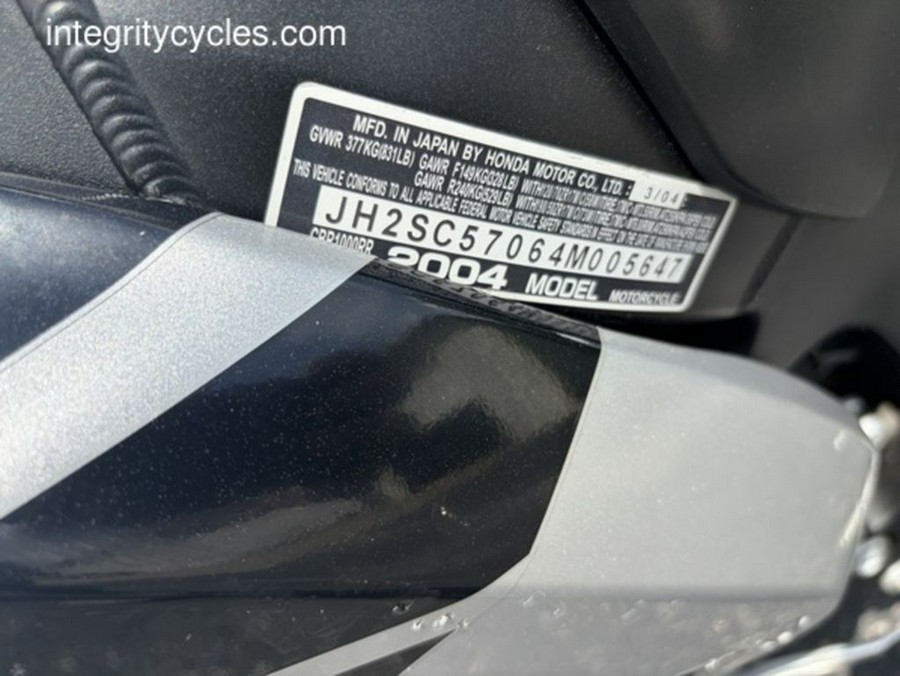 2004 Honda® CBR® 1000RR