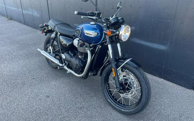 2023 Triumph Bonneville T100 Chrome Edition Cobalt Blue