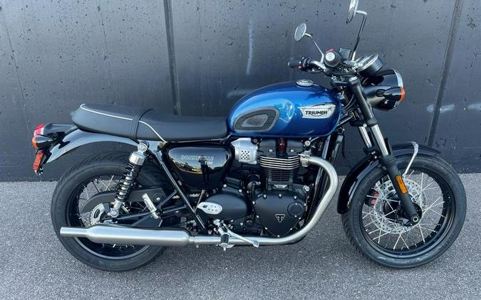 2023 Triumph Bonneville T100 Chrome Edition Cobalt Blue