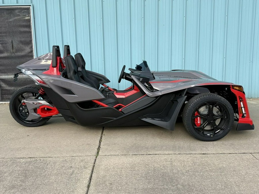 2026 Polaris Slingshot R AutoDrive Radiant Gray with Indy Red Pearl