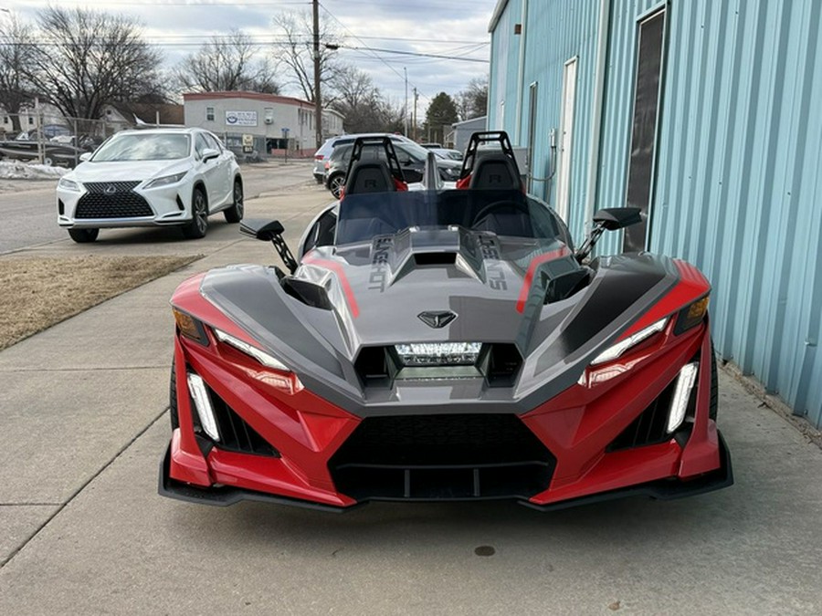 2026 Polaris Slingshot R AutoDrive Radiant Gray with Indy Red Pearl