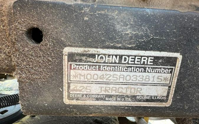 JOHN DEERE 425