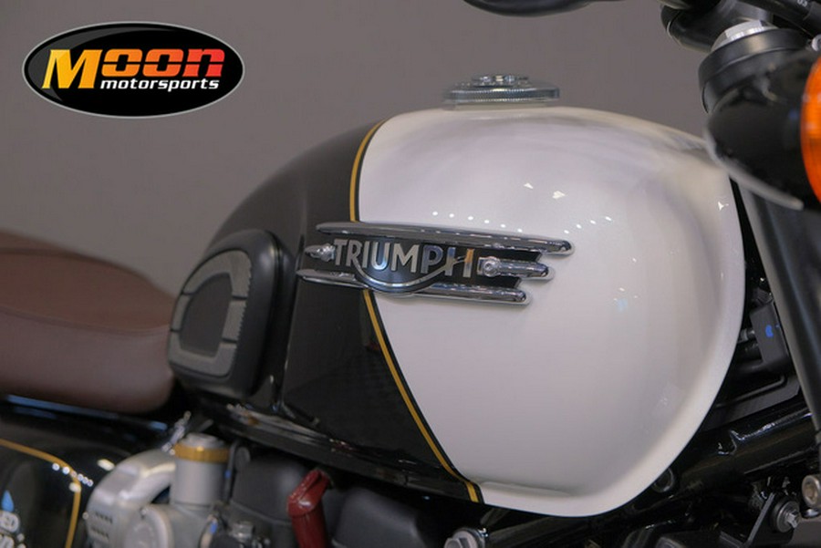 2024 Triumph Bonneville T120 DGR Limited Edition Crystal White/