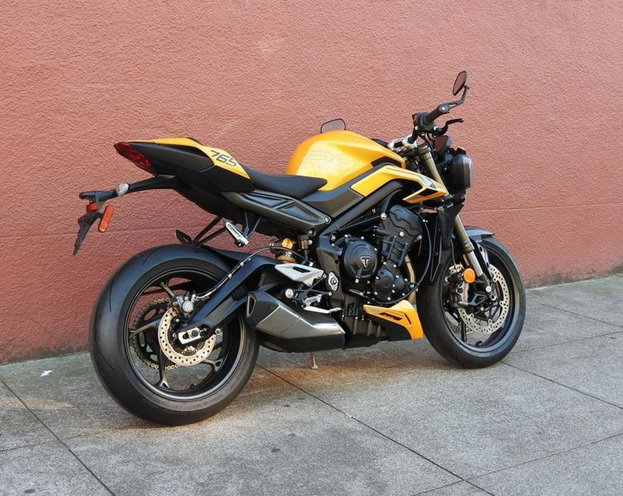 2025 Triumph Street Triple 765 RS Cosmic Yellow
